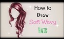 Drawing Tutorial ❤ How to Draw Soft Wavy Hair