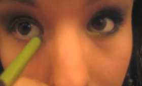 Bright green summer eyes tutorial