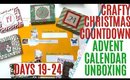 Crafty Christmas Countdown Calendar Unboxing DAYS 19-24, Crafty Countdown Swap Embellishment Swaps