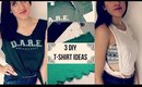 3 Easy DIY T-Shirt Ideas! | tewsimple