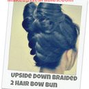 Upside Down Braided, Double Hair Bow Bun Tutorial! :)