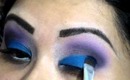 Maquillaje Azul con Morado por makeupbynelly