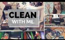 Clean With Me | MY WEEKLY CLEANING ROUTINE 2017 | Messy Bedroom and Makeup Collection
