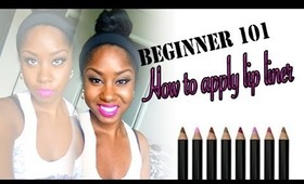 Beginner 101: How to apply/use lip liner (nude lip & bright lip)