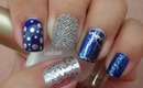 Nail Art - Eclectic Blue Mix & Match Manicure - Decoracion de Uñas