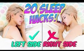 How to Fall Asleep FAST! 20 Life Hacks for Sleep Everyone Should Know!!