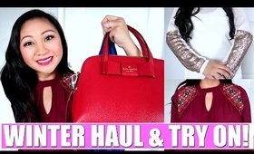 WINTER HAUL & TRY ON! | Target, Pink Blush Maternity, Kate Spade, Knox Rose