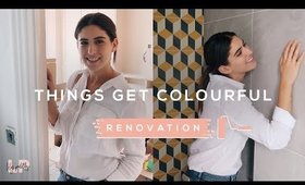 CRAZY YELLOW TILES & PAINTING OUR BEDROOM: RENOVATION VLOG | Lily Pebbles