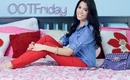 Chambray, Red, Spikes & Leopard | OOTFriday