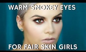 Warm Smokey Eyeshadow Palettes & Cream Blush for Fair Skin Tutorial PT. 5 - mathias4makeup