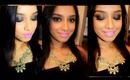 Party clubbing makeup for Indian skin tone. (Black smokey eyes with pale lips .)