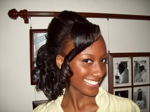 Curled hump with bang