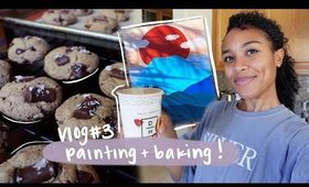 baking my favorite cookies & painting outside 🌞 | vlog #3