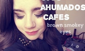 Ojos Ahumados en tonos cafe| Brown smokey eyes