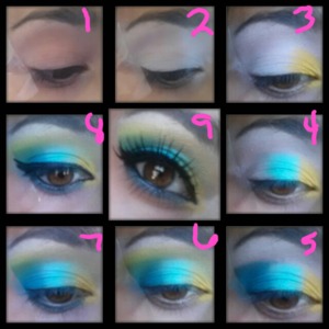 step by step pictorial on this look using the bh malibu pallet
