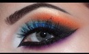 Arabic makeup (blue,orange,purple)