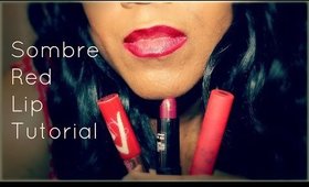 Sombre (Subtle Ombre) Red Lip Tutorial