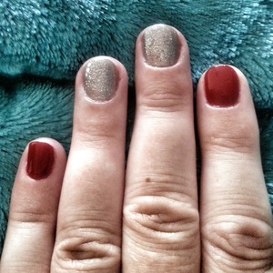 Playing with some red & sparkling silver