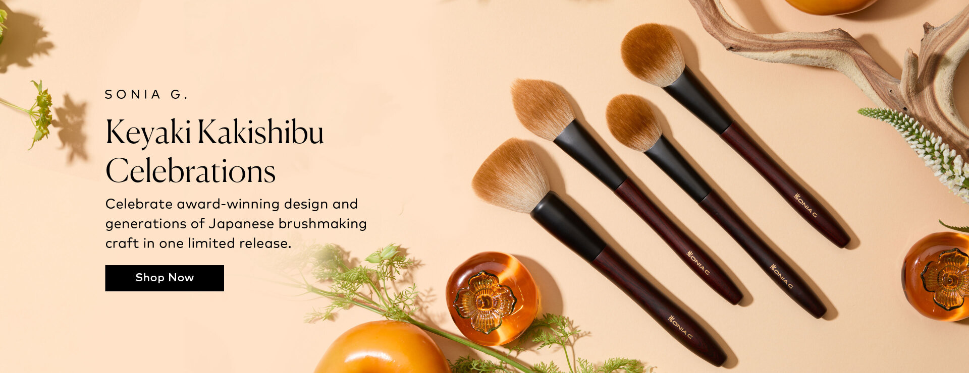 Sonia G.’s newest brushes bring together award-winning design and generations of Japanese brushmaking craft in one limited release. Shop the Keyaki Kakishibu Celebrations Set on Beautylish.com