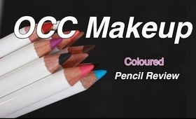 OCC Makeup Coloured Pencil Review and Swatches - Product Review