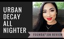 Urban Decay All Nighter Foundation Demo, First Impression and Review