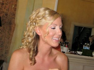 done last summer. she never wore any makeup, so i went really light and soft plus it was summer and a out door wedding. 