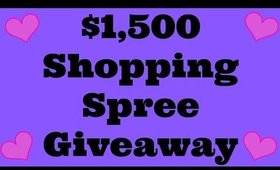 $1,500 Shopping Spree Giveaway