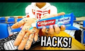 50 Weird Back to School life hacks EVERY student should know!