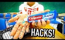 50 Weird Back to School life hacks EVERY student should know!