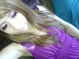 I know, you aren't suppose to match your makeup to your clothes, but I do. :]