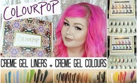 Colourpop Creme Gel Liners & Creme Gel Colours | Mini Review + Swatches