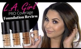 L.A. Girl PRO Coverage Illuminating Foundation Review | ArielHopeMakeup