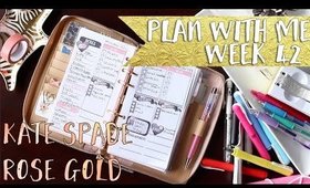 Plan With Me: Week 42 | Rose Gold Kate Spade Wellesley