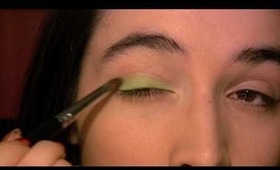 Bright Green Makeup