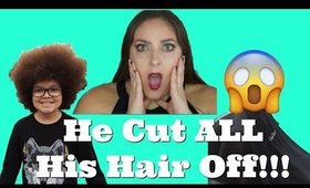 OMG!! Kentral Cut ALL His Hair Off 😭 | DITL VLOG