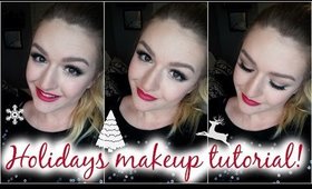 DRUGSTORE MAKEUP TUTORIAL: Holidays & Christmas!