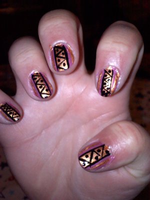A tribal inspired nail