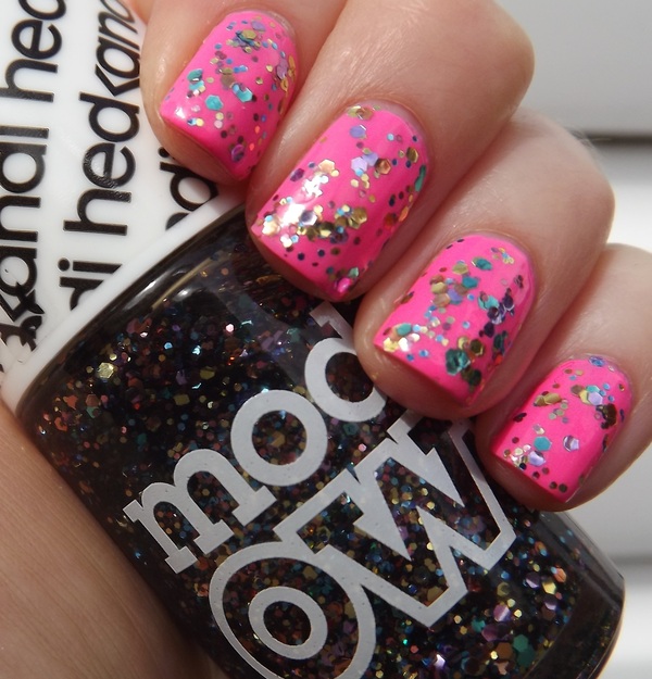 China Glaze - Shocking Pink With Models Own Ibiza Mix over the top ...