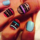 Tribal/ Aztec nails!!!! :)