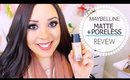 Does it work for OILY skin? Maybelline Matte and Poreless Foundation Review and Demo