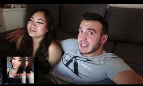 (CRINGE WARNING) BOYFRIEND REACTS TO MY OLD VIDEOS | misscamco