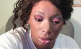 pinkwire eye look
