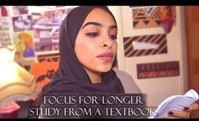 How to study from a textbook & Focus for longer [Study tips for midterms] | Pharmacy student