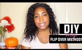 DIY Wig (Flip Over Method) Easy - Glue Method