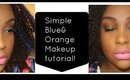 Simple Blue & Orange Makeup Tutorial