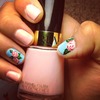 Pastel Floral nails