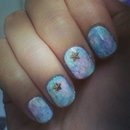 Watercolor nails :)