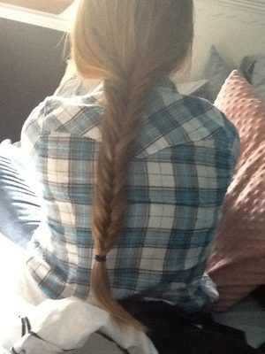 Quick and easy Fishtail braid done by my gorgeous friend Hannah ! I loved wearing this all day !! :) 
Photo was taken with an iPad , and no editing done !
