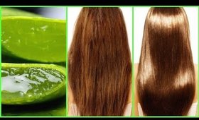 HOW TO USE ALOE VERA TO GET SHINY HAIR, GLOSSY HAIR, LONG HAIR, HEALTHY HAIR, SOFT HAIR AT HOME│DIY