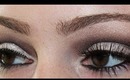 Silver Glittery Smokey Eye Makeup Tutorial & OOTN!